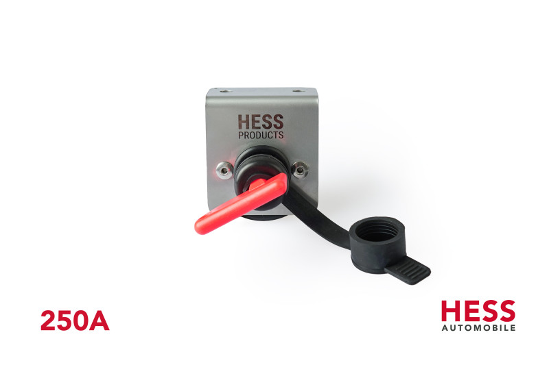 Hess Automobile - Batterietrennschalter inkl. Halterung 250A 12V/24V